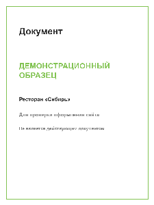 Демо: документ